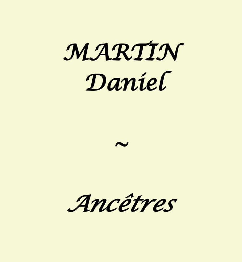 Page de tête du livre des ancêtres